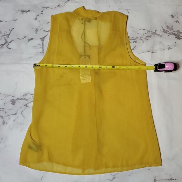 Sanctuary Yellow Tie Front Tank Top - Picture 4 of 5